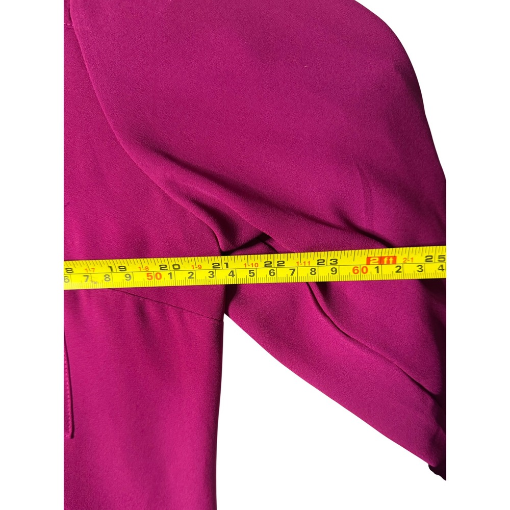 Express Magenta Pink Portofino Roll Tab Sleeve Button Down Blouse Large L - Picture 7 of 11